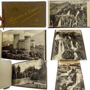 Tivoli Italy RPPC Postcard Early 1900s Rare Villa d'Este Garden Fountain Pond